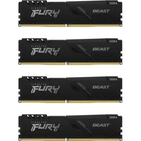 Kingston FURY Beast 64GB (4x16GB) DDR4 3600MHz CL18