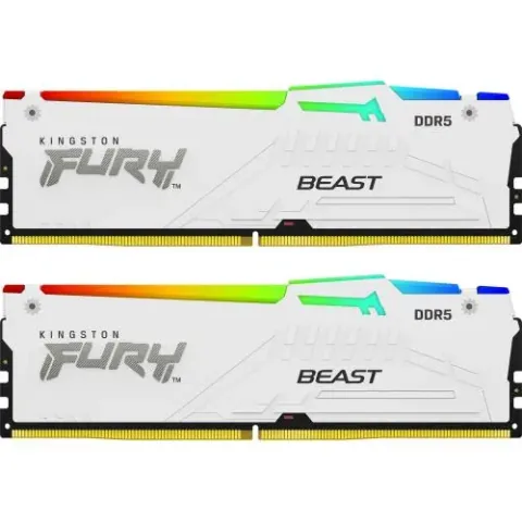 Kingston Fury Beast 64GB DDR5-5200MHz CL40 RGB White