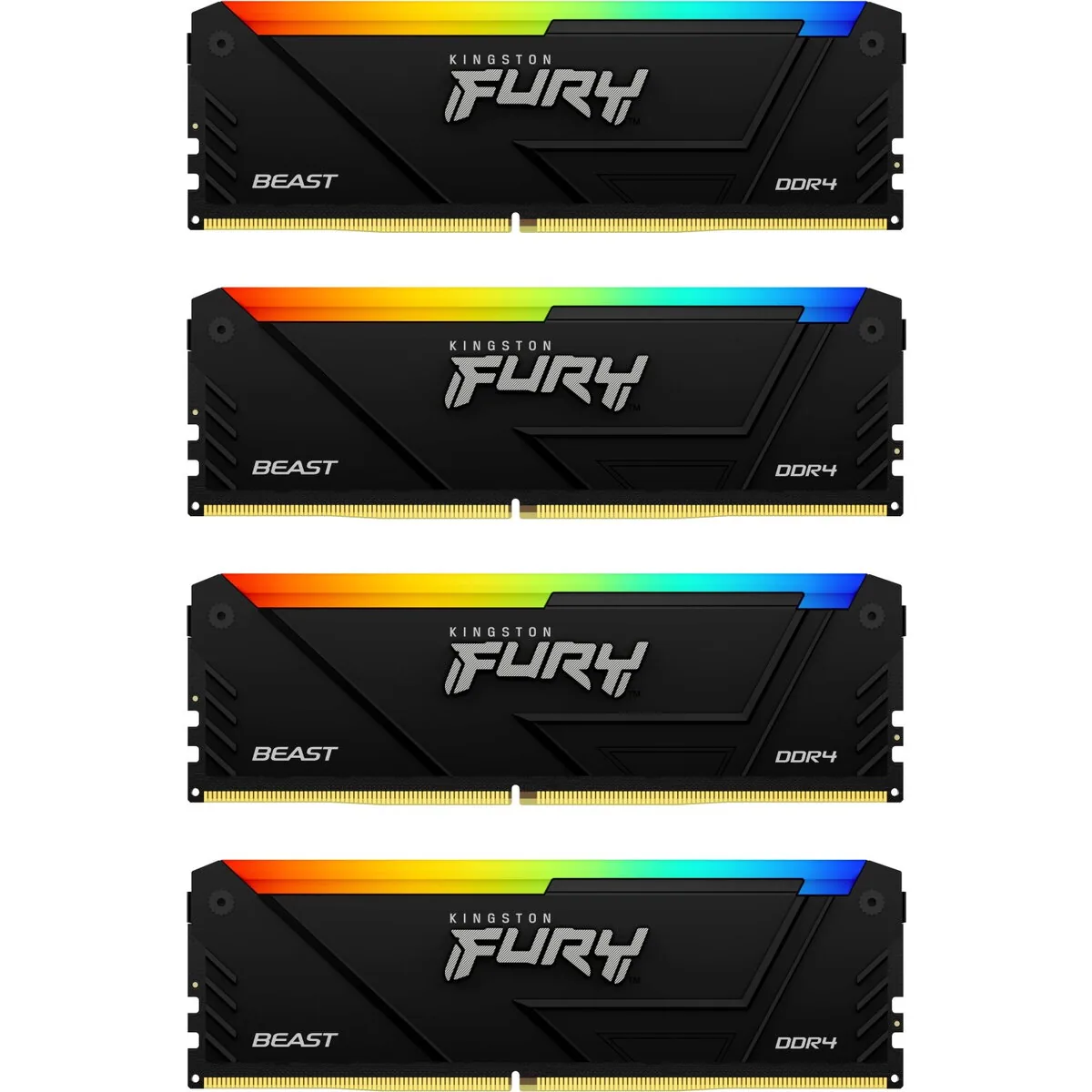 Kingston FURY Beast RGB 128GB DDR4 3600MHz CL18 Quad Channel Kit