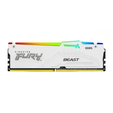 Kingston FURY Beast RGB 16GB DDR5 6000MHz CL30 Alb