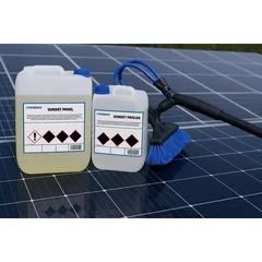 Kit Curatare Panouri Solare TRV Perie Telescopica Detergent si Antipraf