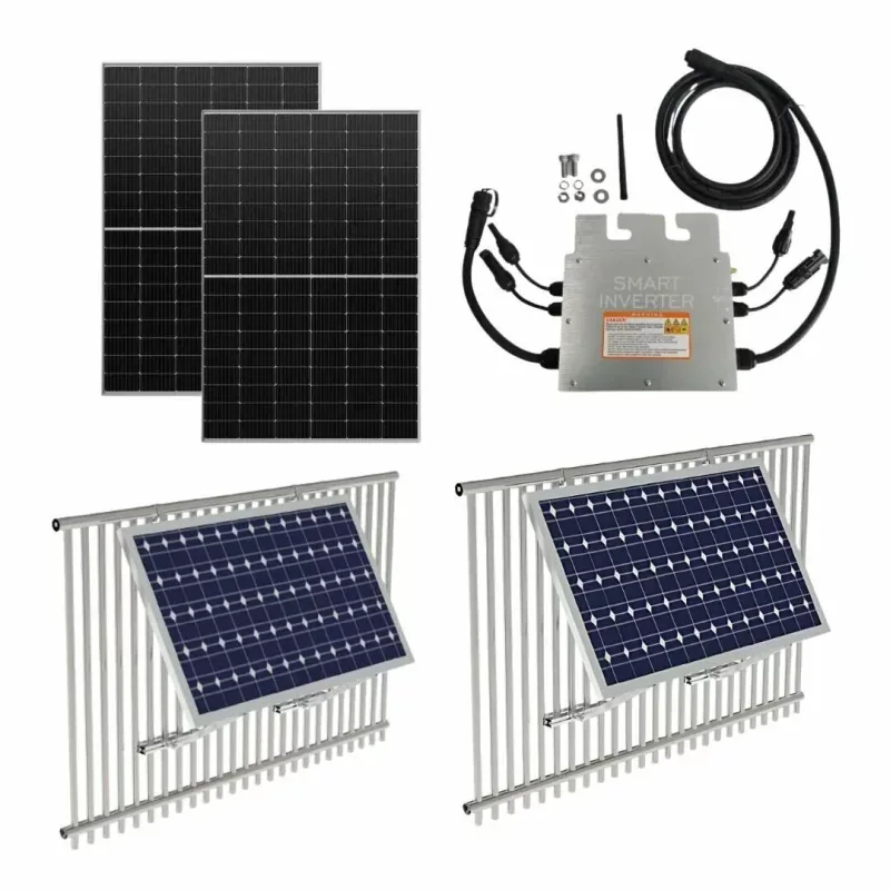 Kit Fotovoltaic pentru Balcon SmartHeater 800W 2 Panouri 415W