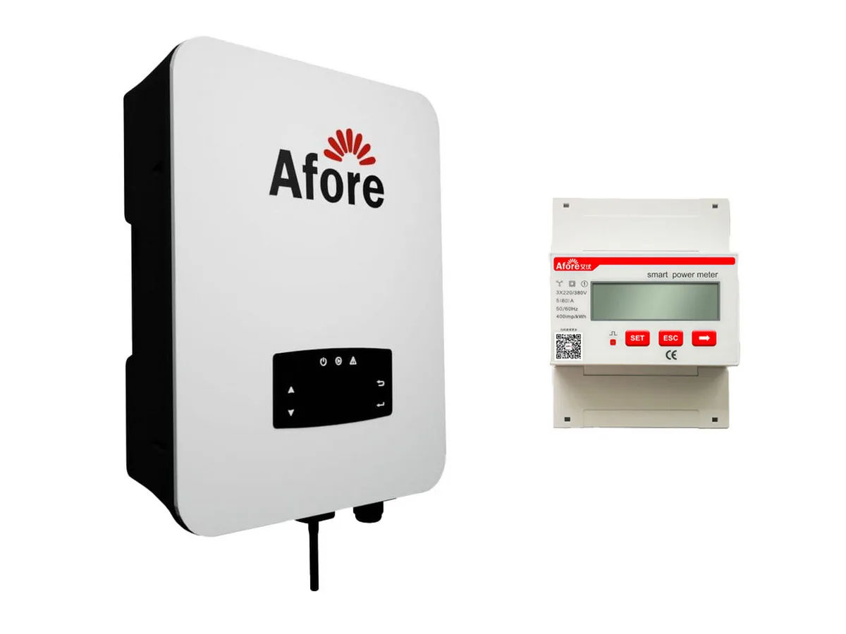 Kit Invertor Afore BNT005KTL 5kW Trifazat On Grid cu Contor de Energie 50kW