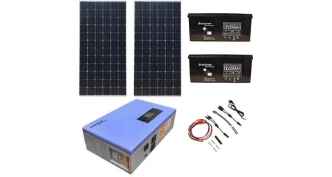 Kit Panou Solar Breckner Germany 2x350W Invertor 700W 24V Baterii 2x100Ah