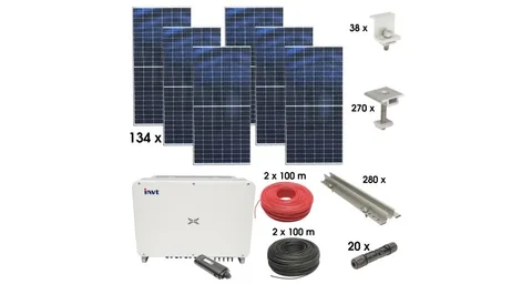 Kit Sistem Fotovoltaic Breckner Germany ON-GRID Trifazic 60KW 134x450W WIFI
