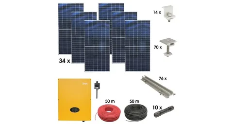 Kit Sistem Solar Fotovoltaic Breckner Germany 15KW Trifazic On-Grid Prosumator