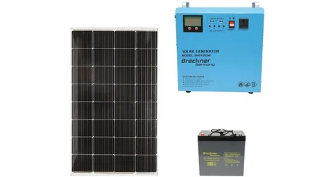 Kit Sistem Solar Fotovoltaic Breckner Germany 200W 12V 85Ah Invertor PWM 500W