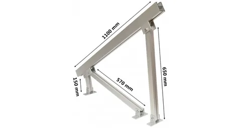 Kit Suporti Panouri Fotovoltaice Breckner Germany Sistem B Sol și Acoperiș Plat - imagine 2