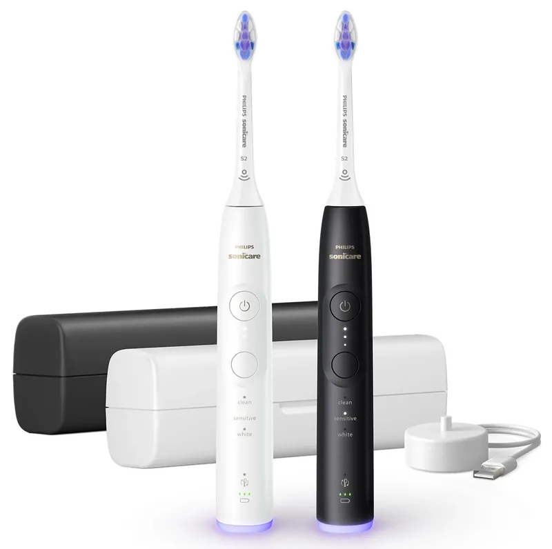 Philips Sonicare 6500 Set Negru si Alb