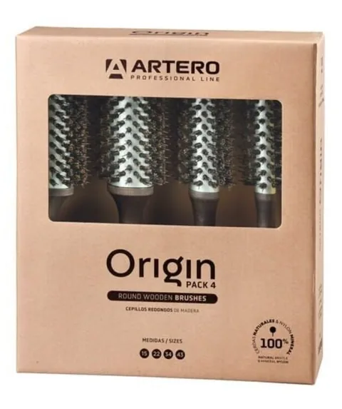 Set de Perii de Par Artero Origin 15mm 22mm 34mm 43mm