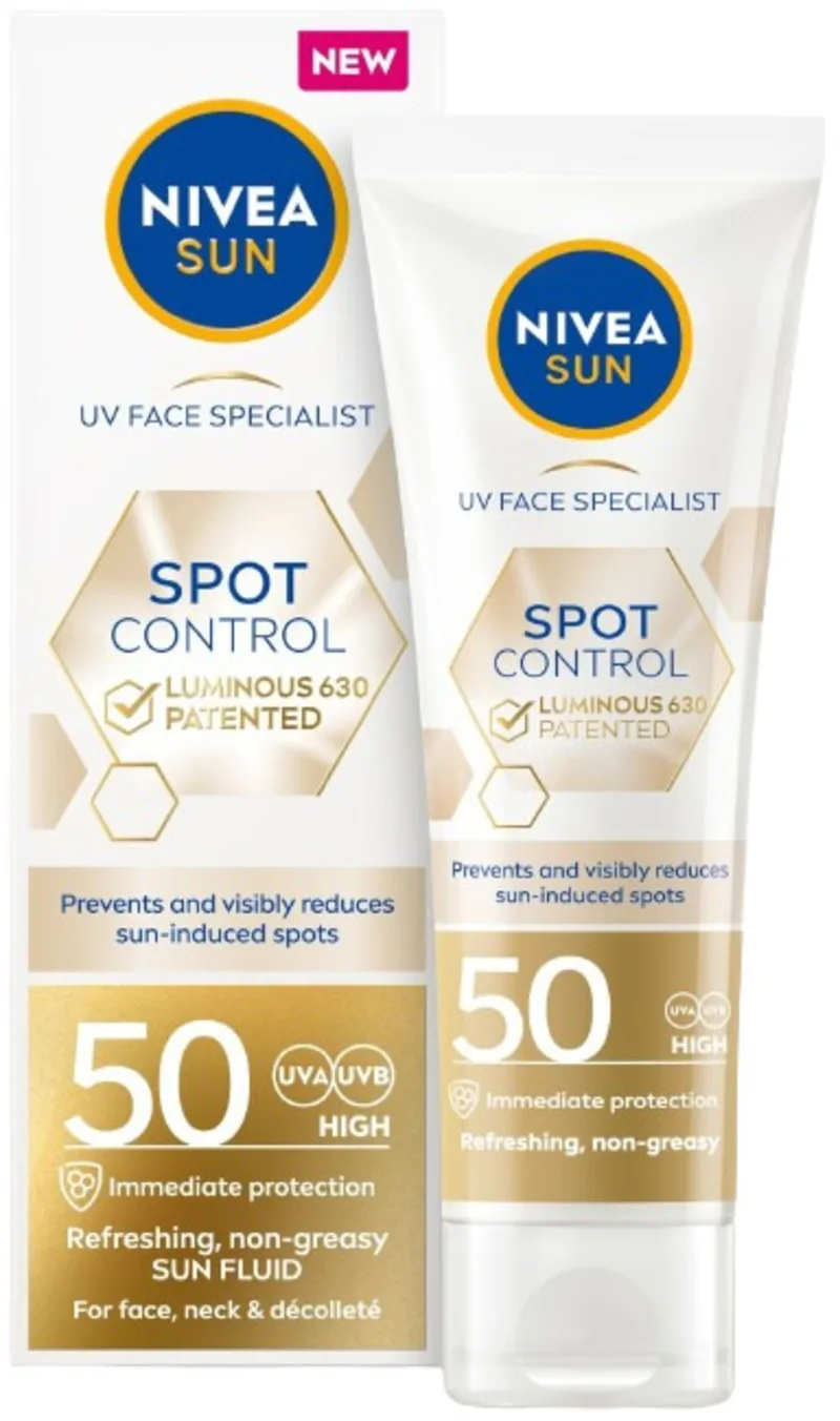 Crema de Fata Nivea Sun Luminous SPF50 50ml Antipigmentantă