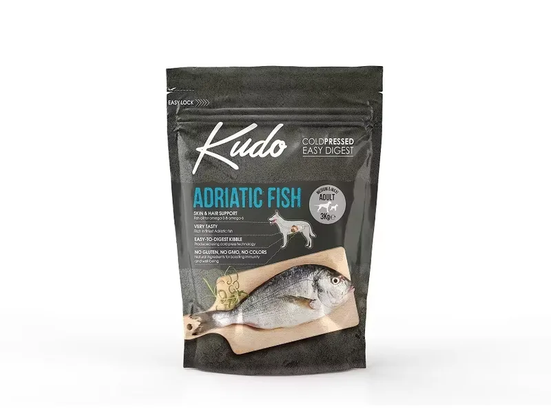 Hrana Uscata pentru Caini Kudo Adult Mediu-Maxi Peste 3kg