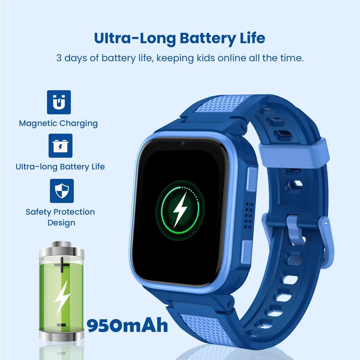 Lagenio K10 4G 128MB 64MB RAM Albastru - imagine 7