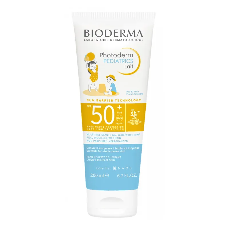 Lapte de Protectie Solara Bioderma Photoderm Pediatrics SPF50+ 200ml pentru Copii