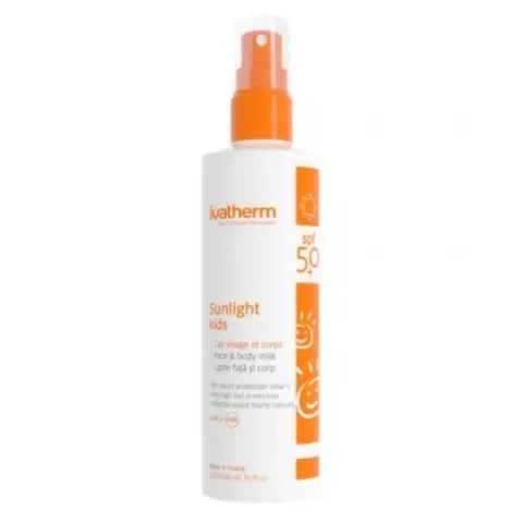 Lapte de Protectie Solara Ivatherm Sunlight Kids SPF50 200ml