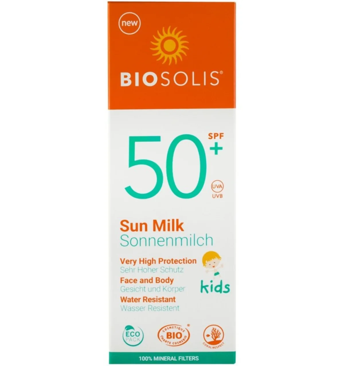 Lapte de Soare Biosolis Pentru Copii SPF 50+ 100ml