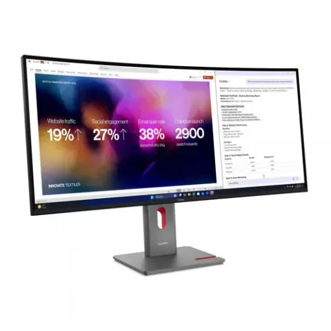 Lenovo ThinkVision P40WD-40 39.7inch WUHD 5120x2160 120Hz 4ms Curvat Boxe Negru