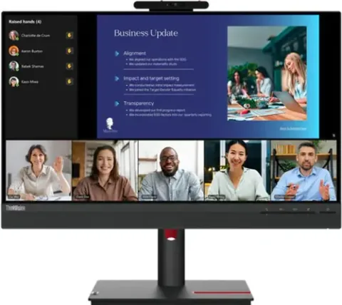 Lenovo ThinkVision T24v-30 Boxe Pivot Negru