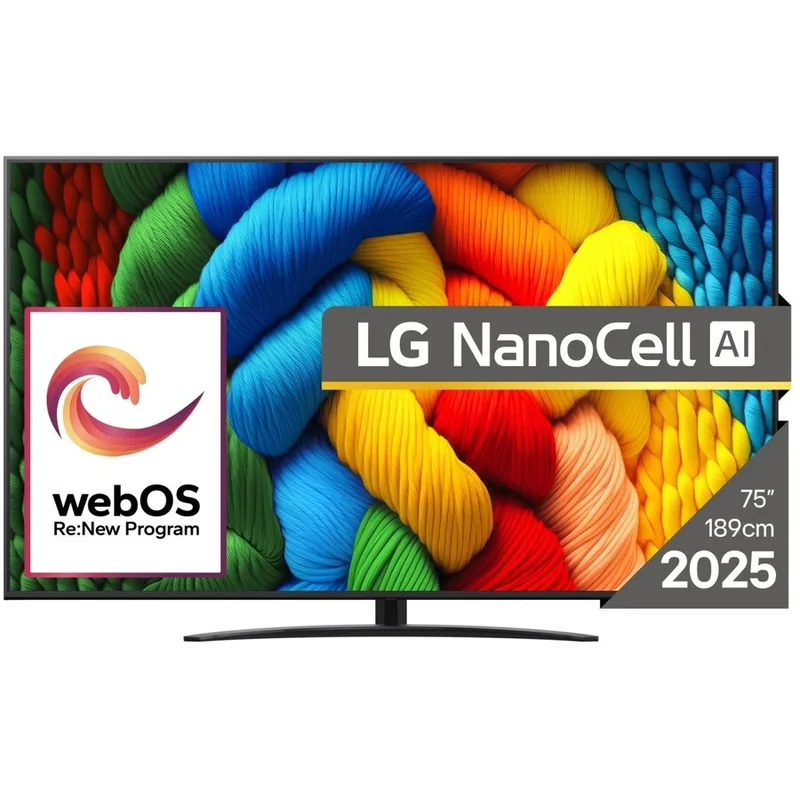 LG NanoCell 75NANO81A3A Negru