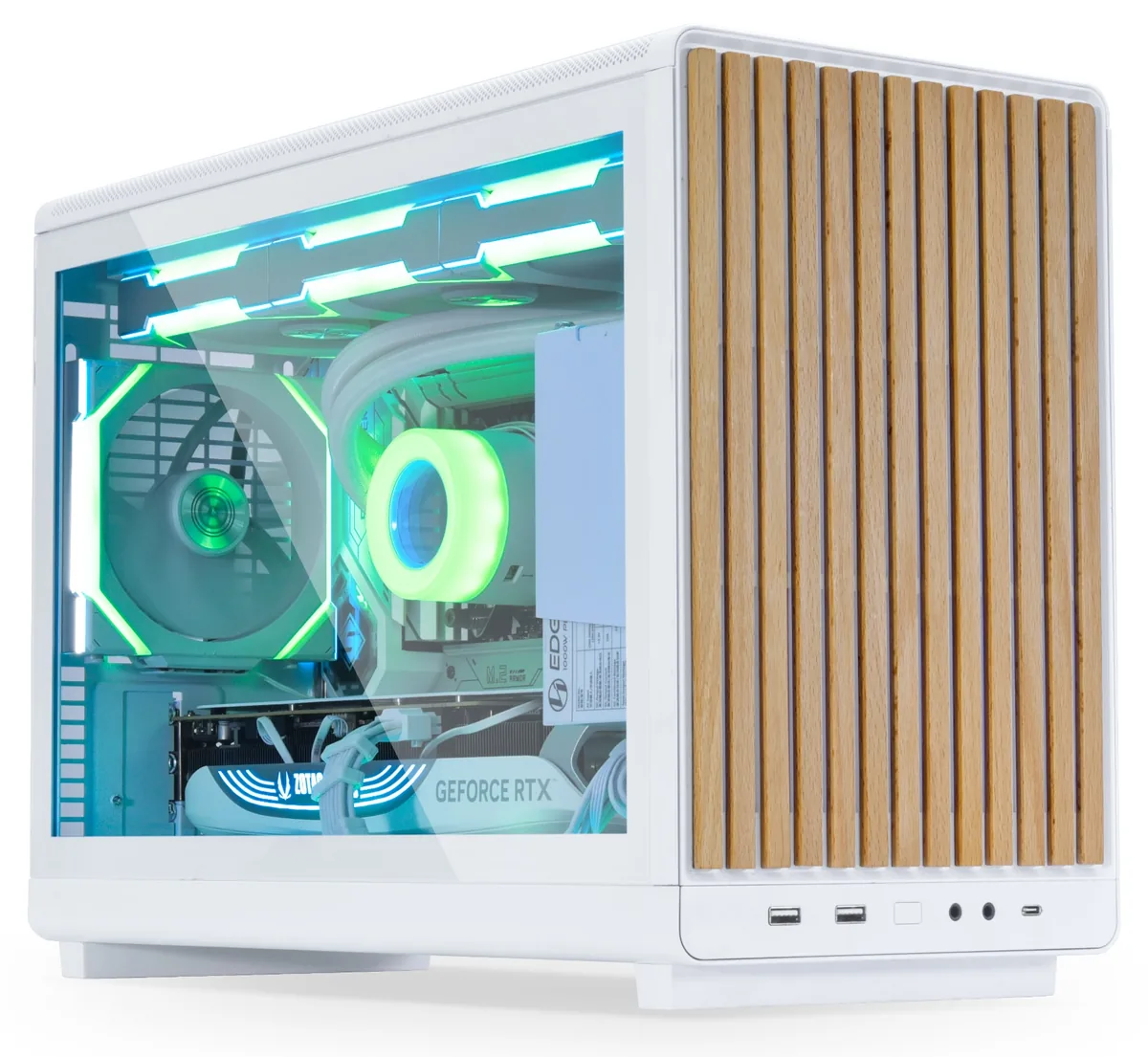 Lian-Li DAN Cases A3 Wood Edition Alb