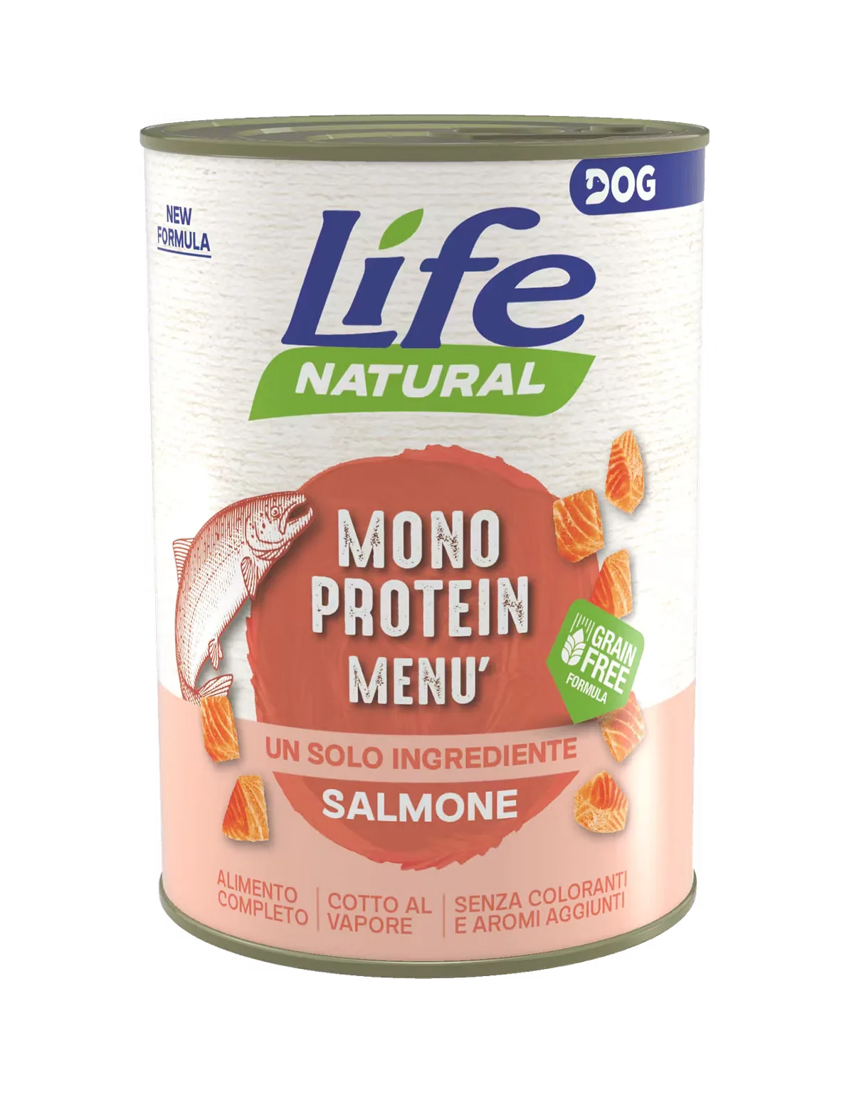 Hrana Umeda Caini Life Natural Monoprotein Somon 400g