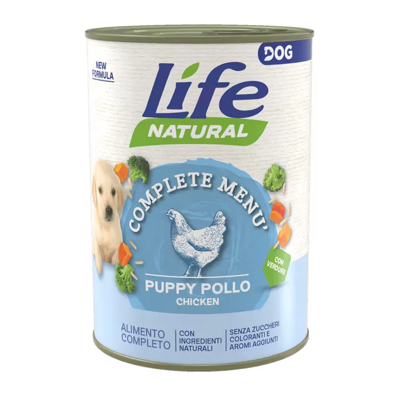 Hrana Umeda pentru Caini Life Natural Puppy Nutrition Plus Pui 400g