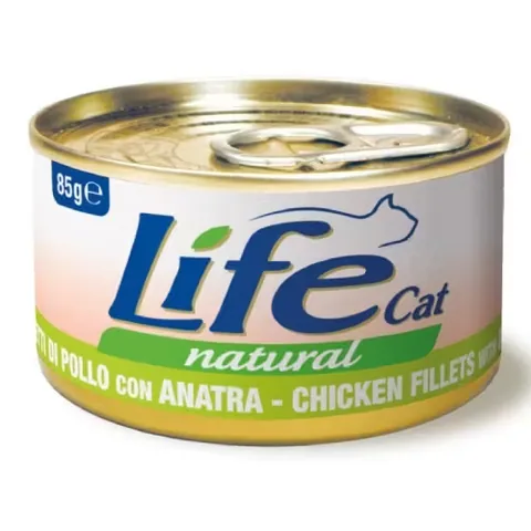 Hrana Umeda pentru Pisici Life Natural Life Cat File de Pui si Rata 85g