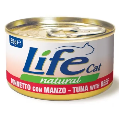 Hrana Umeda Pisici Life Natural Life Cat Ton & Vita 85g