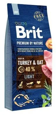 Hrana Uscata pentru Caini Brit Premium By Nature Light 15 kg