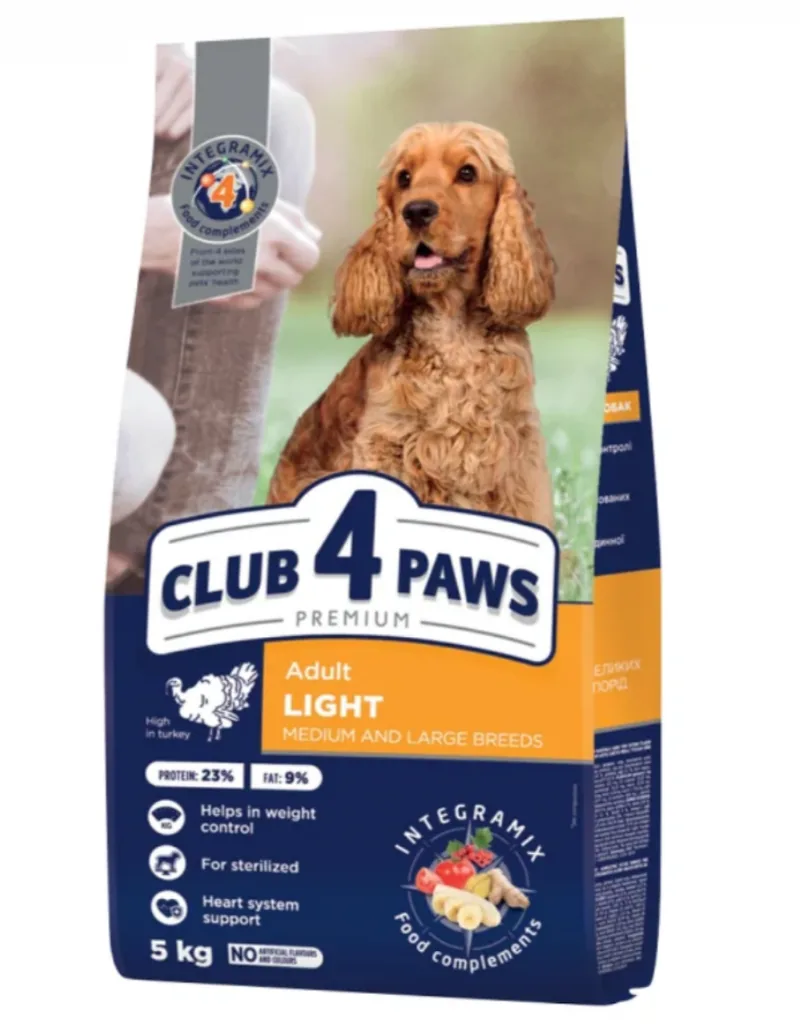 Hrana Uscata Caini Club 4 Paws Medium/Large Breed Sterilised 5kg