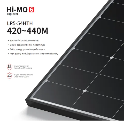Longi Hi-MO6 Explorer LR5-54HTH-440M Black Frame
