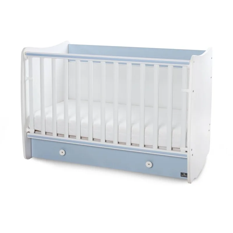 Lorelli Dream 60x120cm White Baby Blue Balansoar Transformabil