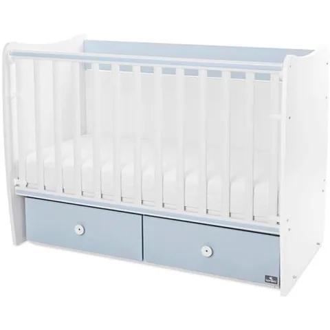Pat Copii Balansoar Lorelli Matrix Transformabil 60x120cm White Baby Blue