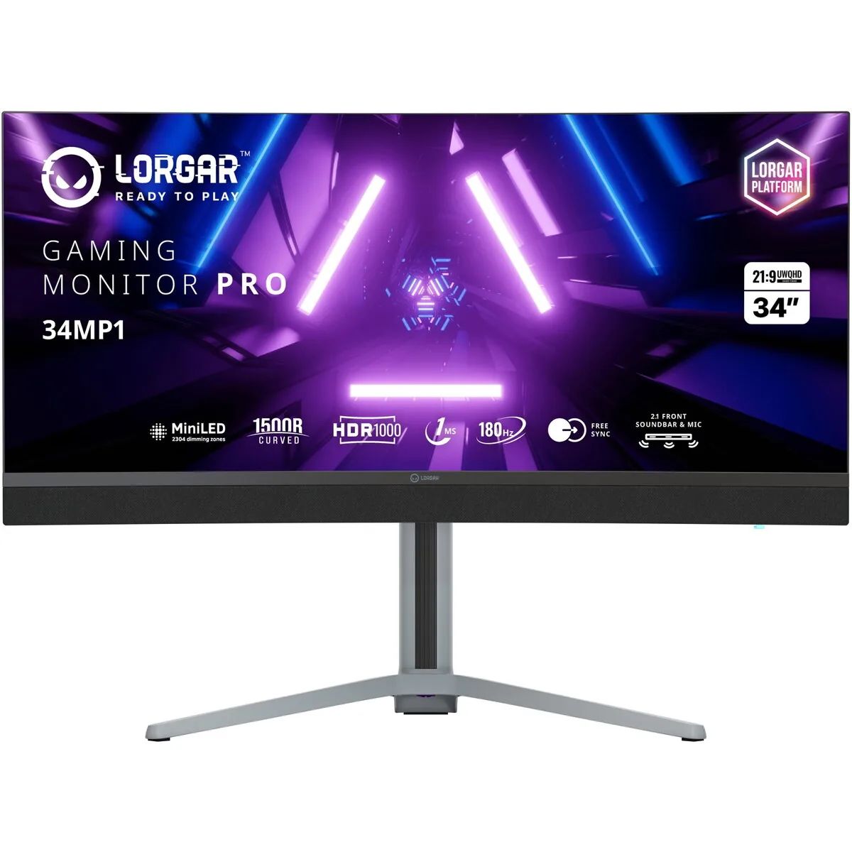 LORGAR 34MP1W180C-GY