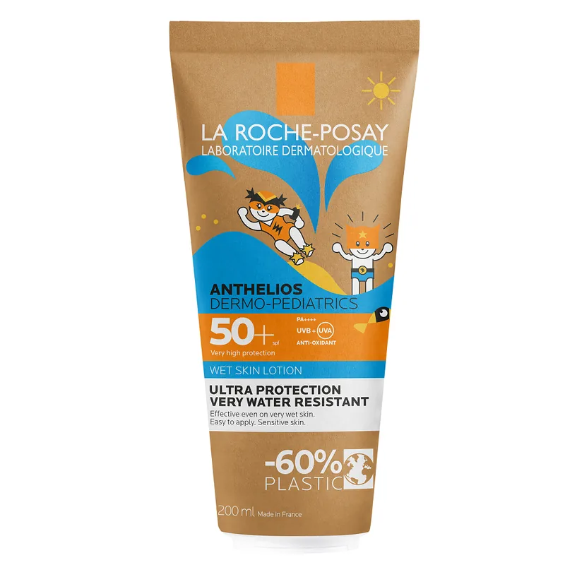 LotIune de Corp Protectie Solara La Roche-Posay Anthelios Dermo-Pediatrics Wet Skin SPF 50+ 200ml