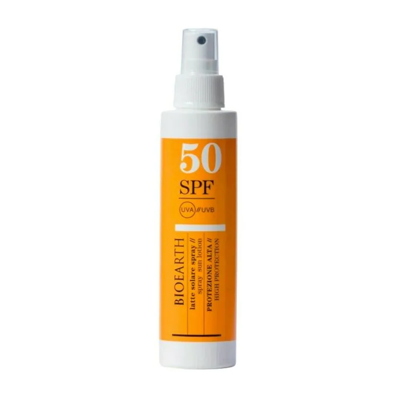 Lotiune Solara Spray Bioearth SPF50 Cu Ganoderma 150ml Pentru Corp