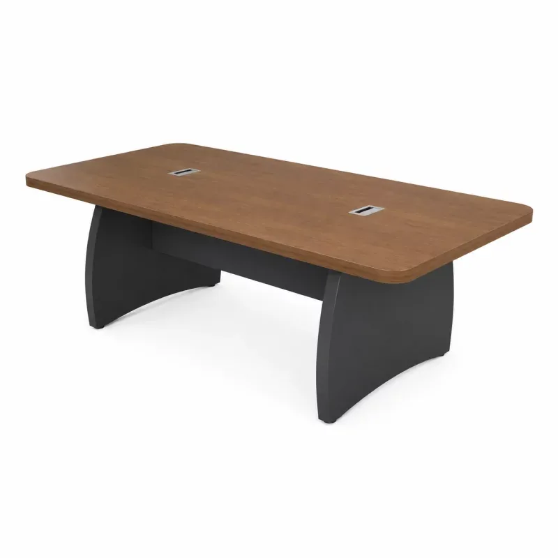 Masa de Conferinta Forest Prime 2400x1200x750mm Maro cu Negru