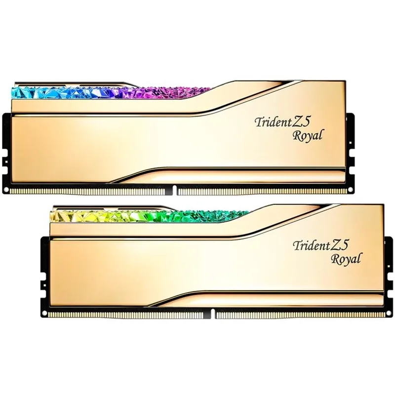 GSkill Trident Z5 Royal RGB Gold 32GB 7200MHz CL34 Dual Channel Kit