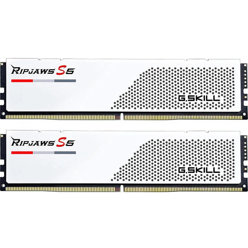 G.SKILL Ripjaws S5 32GB (2x16GB) DDR5 6000MHz CL30 White