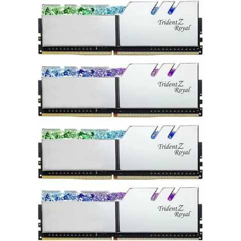 GSKILL Trident Z Royal Silver 64GB DDR4 3600MHz CL16 Quad Channel Kit