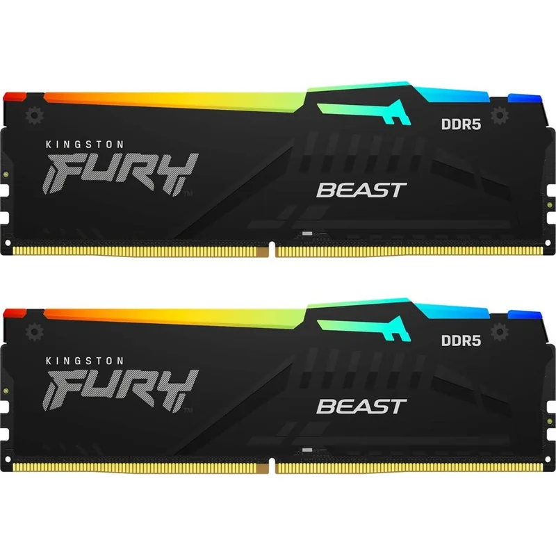 Kingston FURY Beast RGB 64GB DDR5-5600 CL36 Dual Channel