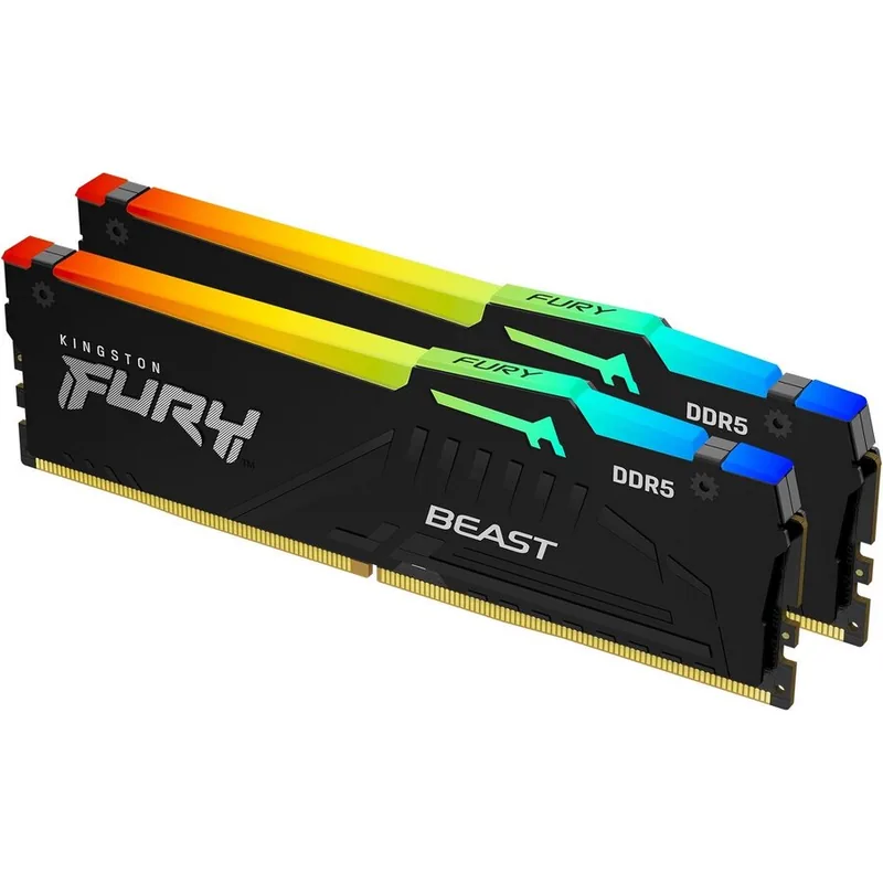 Kingston FURY Beast RGB 32GB (2x16GB) 6000MHz CL36 Negru EXPO