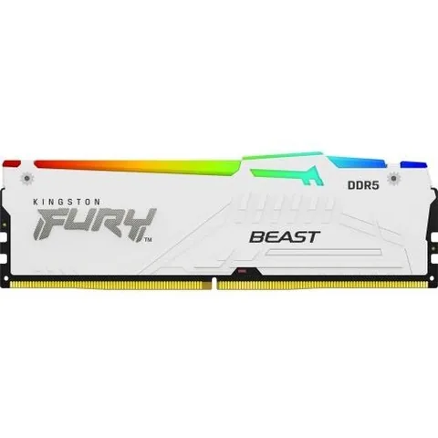 Kingston FURY Beast RGB 16GB DDR5 DIMM 6400MHz CL32 White