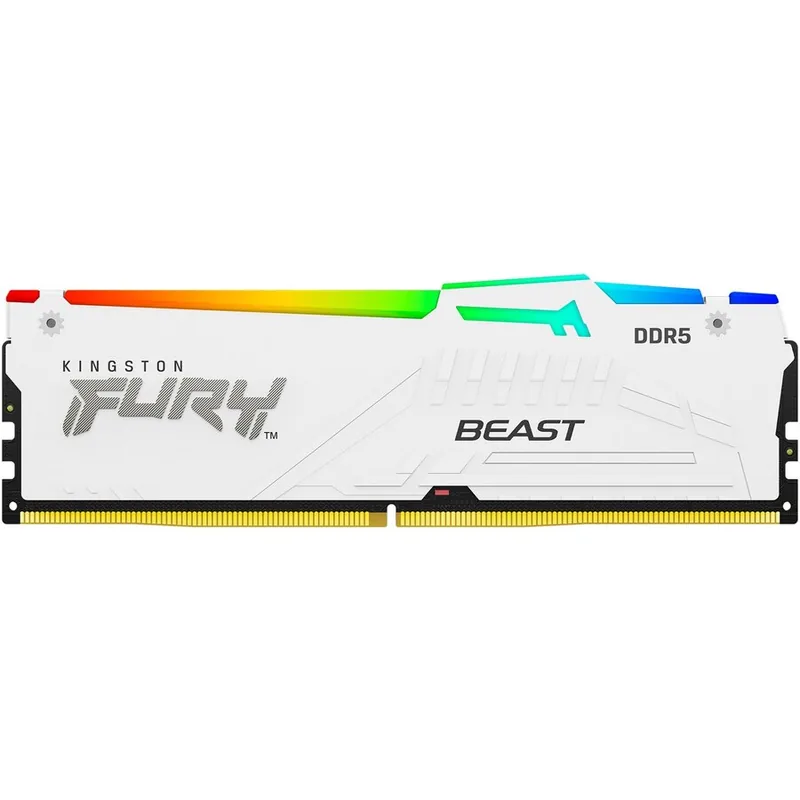 Kingston FURY Beast RGB 16GB 6000MHz CL36 AMD EXPO Alb
