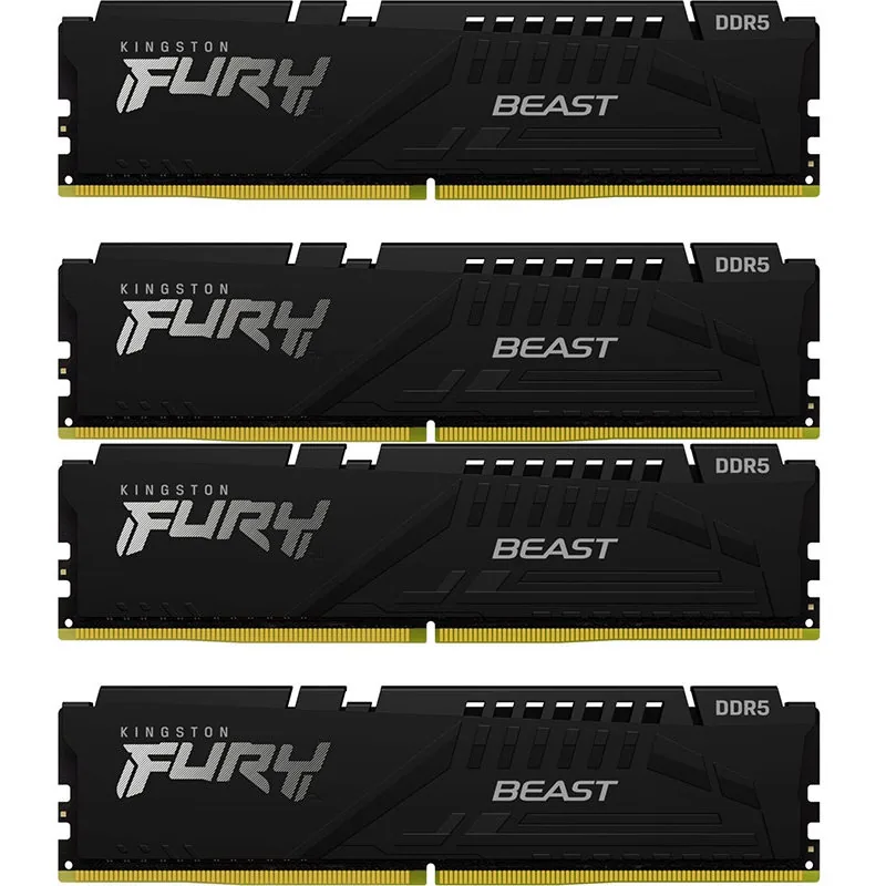 Kingston FURY Beast 128GB (4x32GB) DDR5 5600MHz CL40 Quad Channel Kit