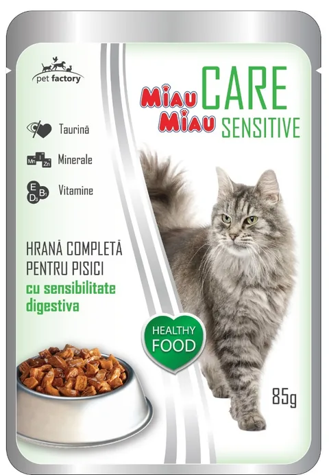 Miau Miau Care Sensitive Cu Ficat 12x85g