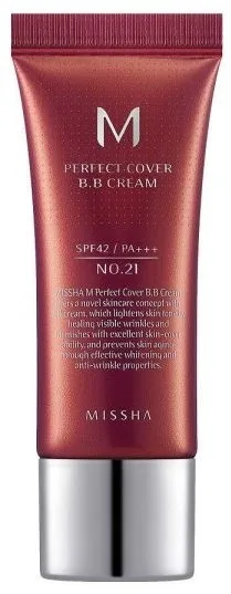 Crema BB Missha №21 Light Beige SPF42 20ml