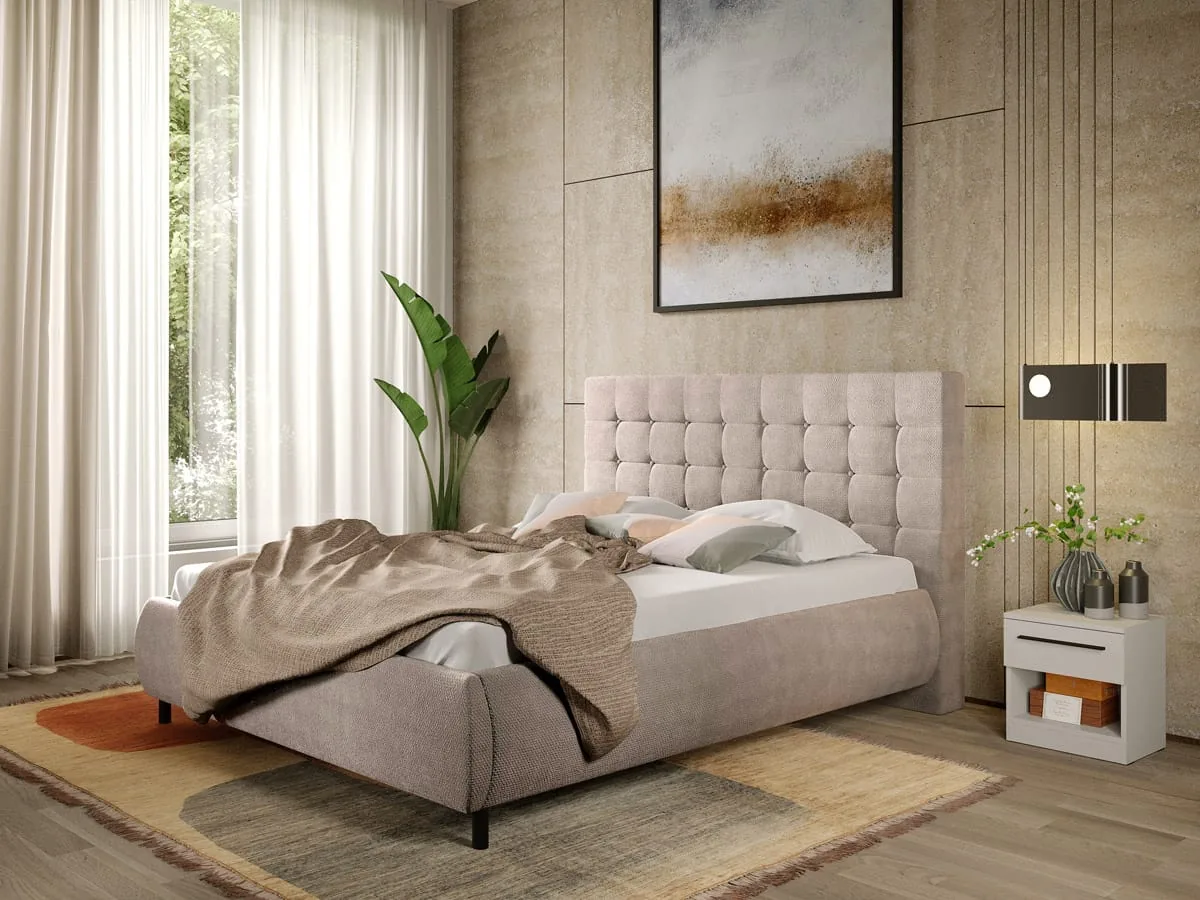 Mobidea Axis 180x200 Bej Velvet