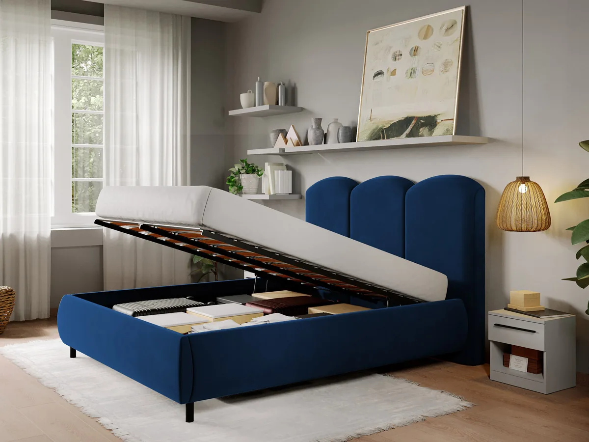 Mobidea Nero 140x200 Catifea Albastra