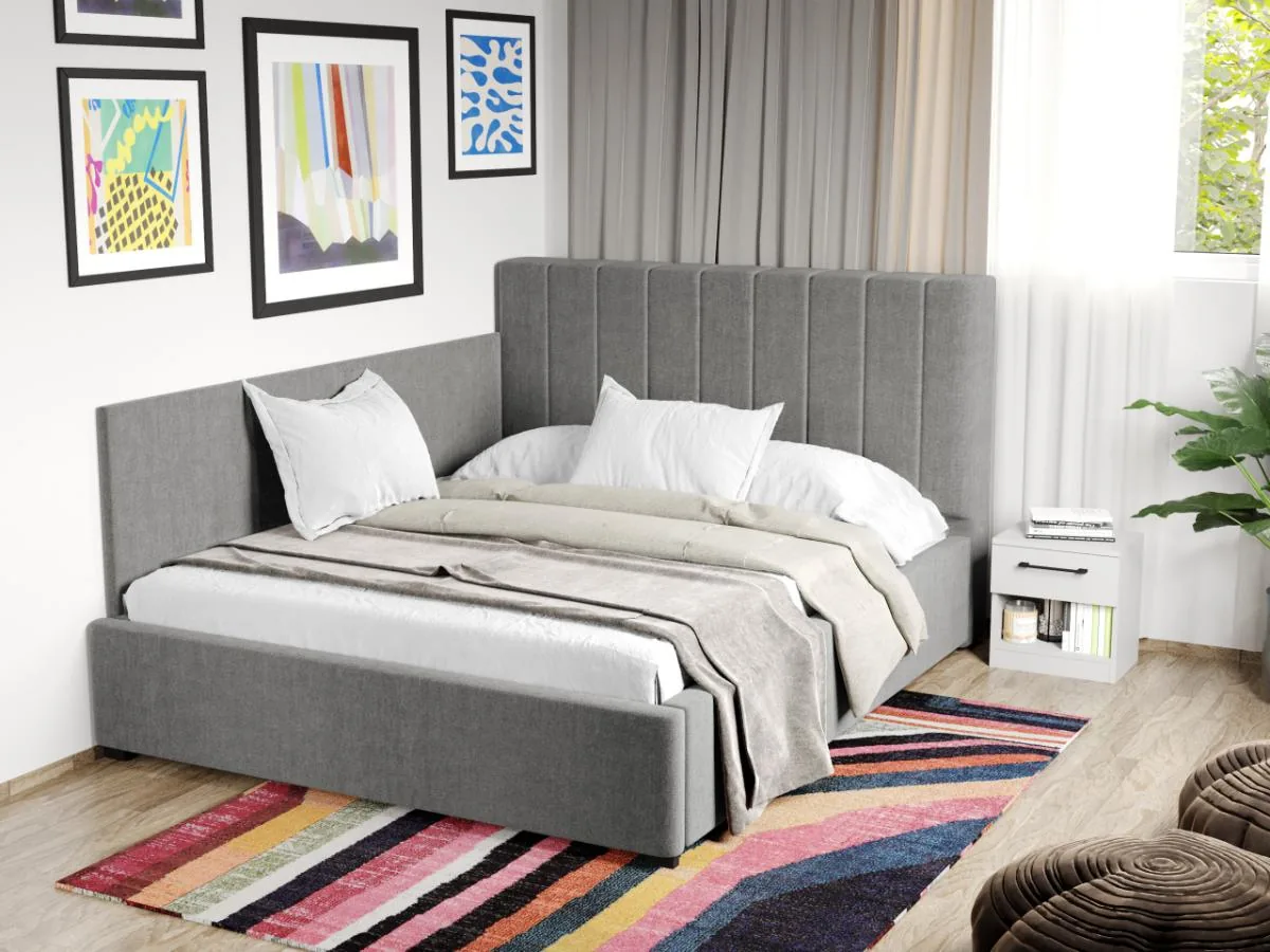 Mobila Laguna Adam 180x200 Gri Cu Somiera Fixa Falcone 21